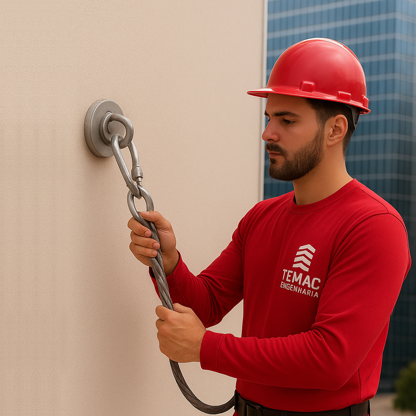 <small>PONTOS DE ANCORAGEM PREDIAL: </small>SEGURANÇA NO TRABALHO EM ALTURA