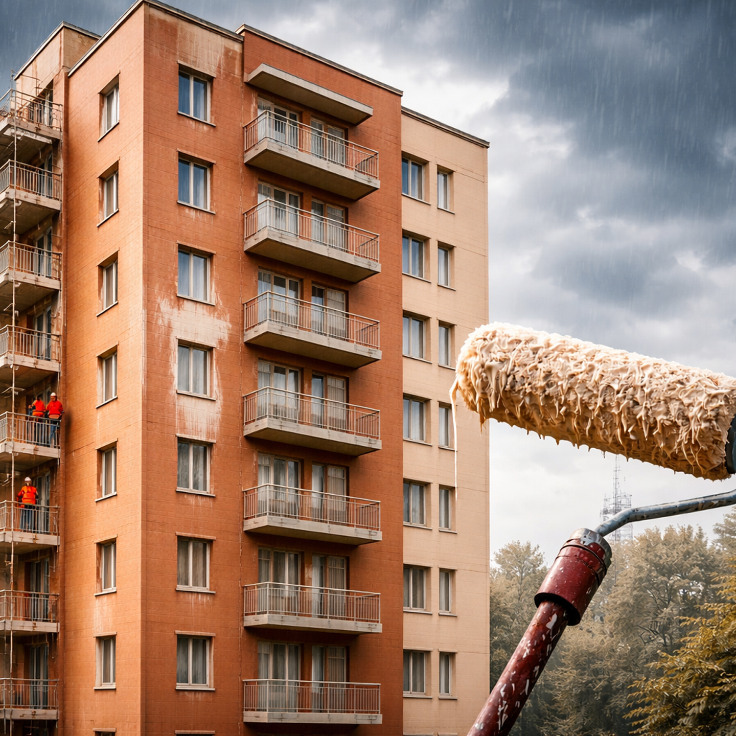 <small>PINTURA PREDIAL RECÉM-FEITA E CHUVA</small> O QUE PODE ACONTECER?